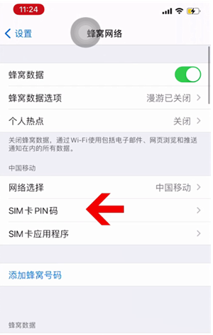 郊区苹果14维修网分享如何给iPhone14的SIM卡设置密码 