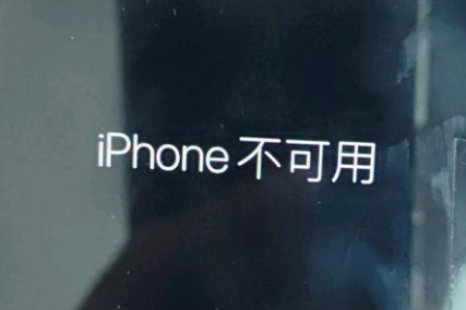 郊区苹果服务网点分享锁屏界面显示“iPhone 不可用”如何解决 